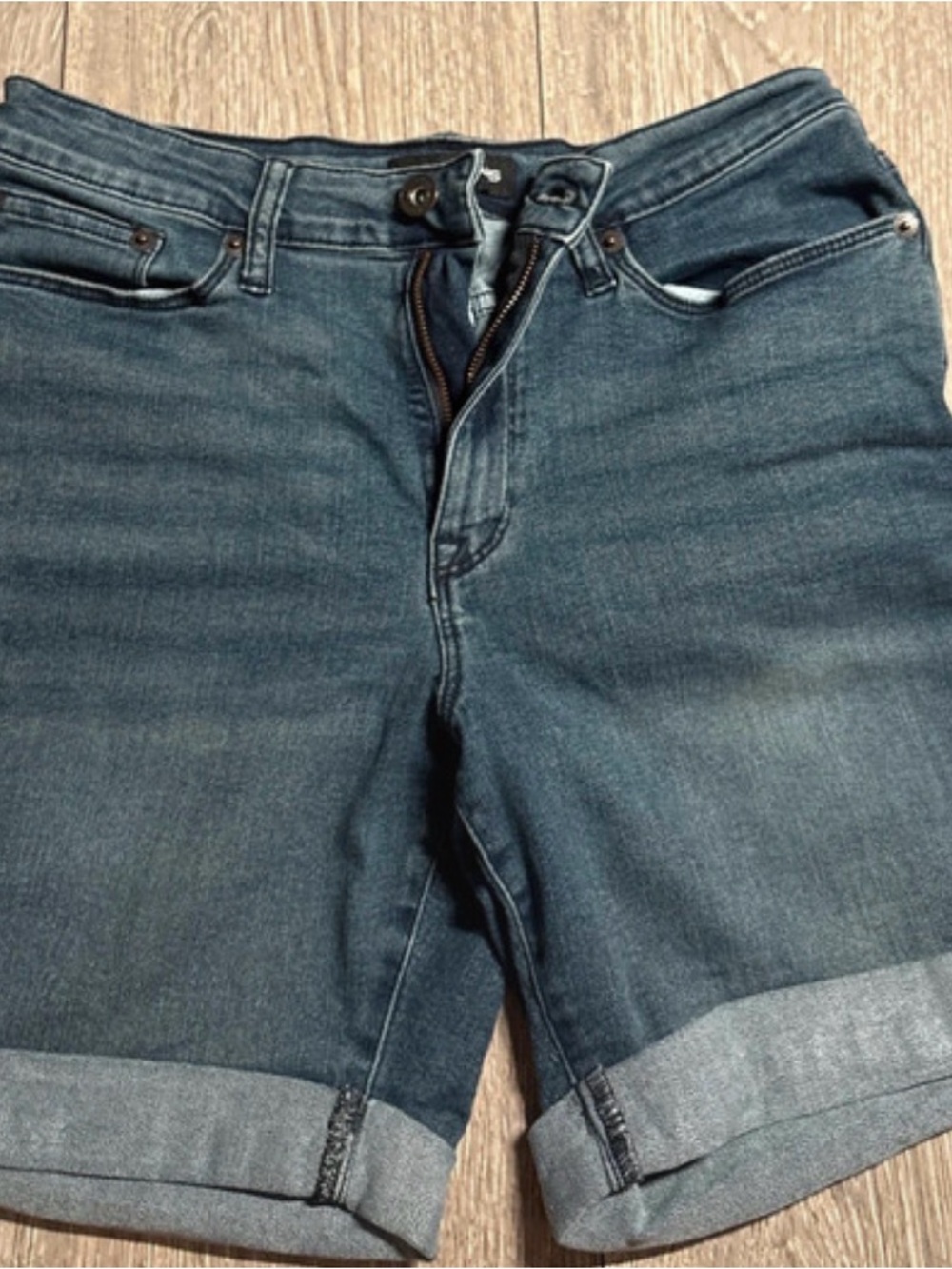 Classic Dark Blue Denim Shorts